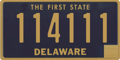 DE license plate 114111