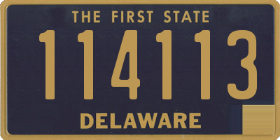 DE license plate 114113