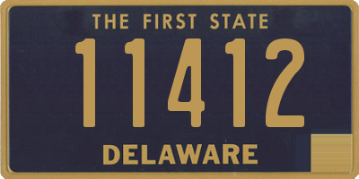 DE license plate 11412