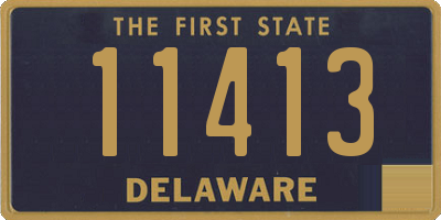 DE license plate 11413