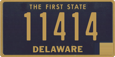 DE license plate 11414