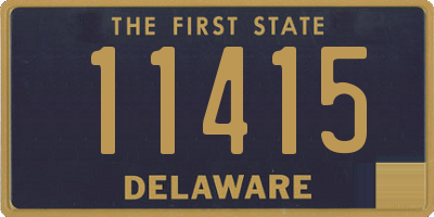 DE license plate 11415