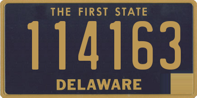 DE license plate 114163