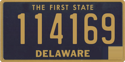 DE license plate 114169