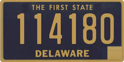 DE license plate 114180