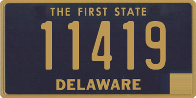 DE license plate 11419