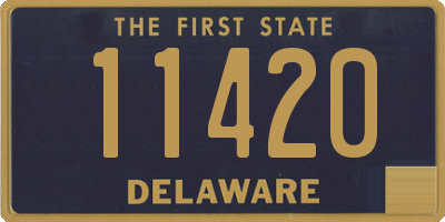 DE license plate 11420