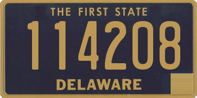 DE license plate 114208