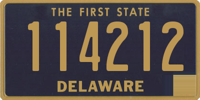 DE license plate 114212