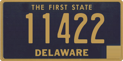 DE license plate 11422