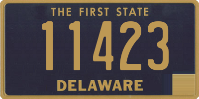 DE license plate 11423