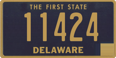 DE license plate 11424