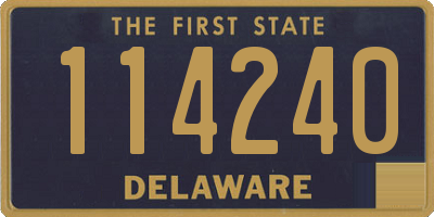 DE license plate 114240