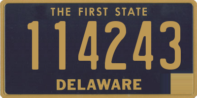 DE license plate 114243