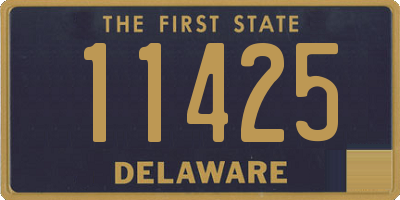 DE license plate 11425