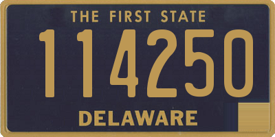 DE license plate 114250