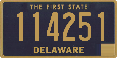 DE license plate 114251