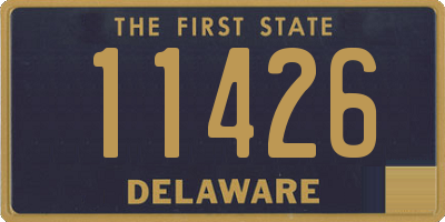 DE license plate 11426