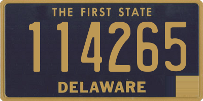 DE license plate 114265