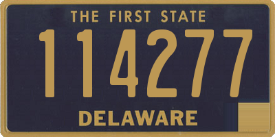 DE license plate 114277