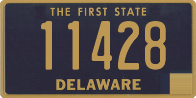 DE license plate 11428