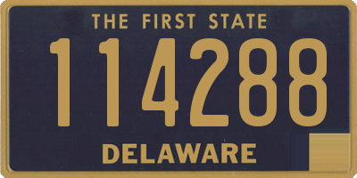 DE license plate 114288