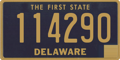 DE license plate 114290