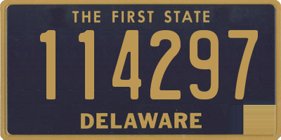 DE license plate 114297