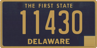 DE license plate 11430