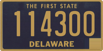 DE license plate 114300