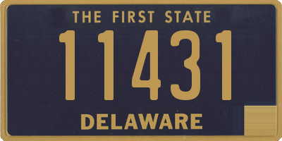 DE license plate 11431