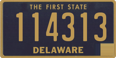 DE license plate 114313