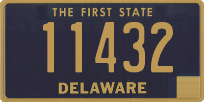 DE license plate 11432