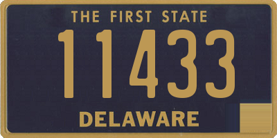 DE license plate 11433