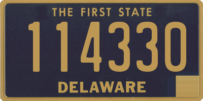 DE license plate 114330