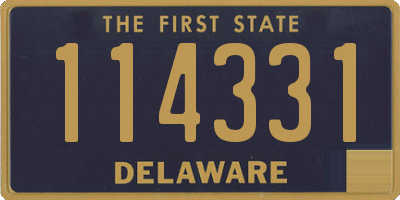 DE license plate 114331