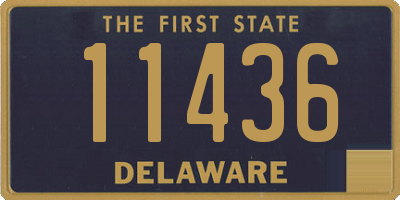 DE license plate 11436