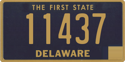 DE license plate 11437