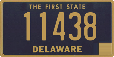 DE license plate 11438