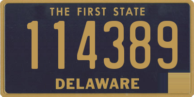 DE license plate 114389