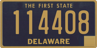 DE license plate 114408