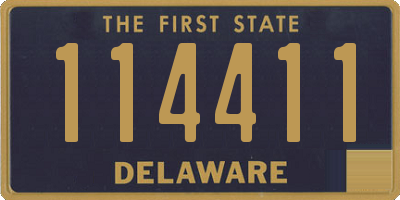 DE license plate 114411