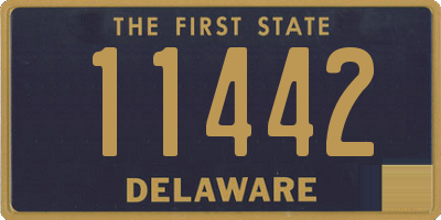 DE license plate 11442