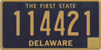 DE license plate 114421