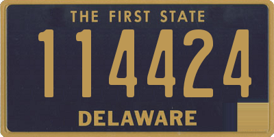 DE license plate 114424