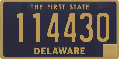 DE license plate 114430