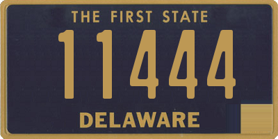 DE license plate 11444