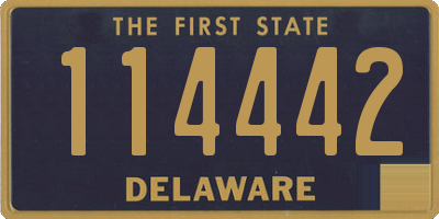 DE license plate 114442