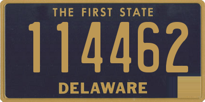 DE license plate 114462