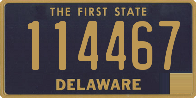 DE license plate 114467